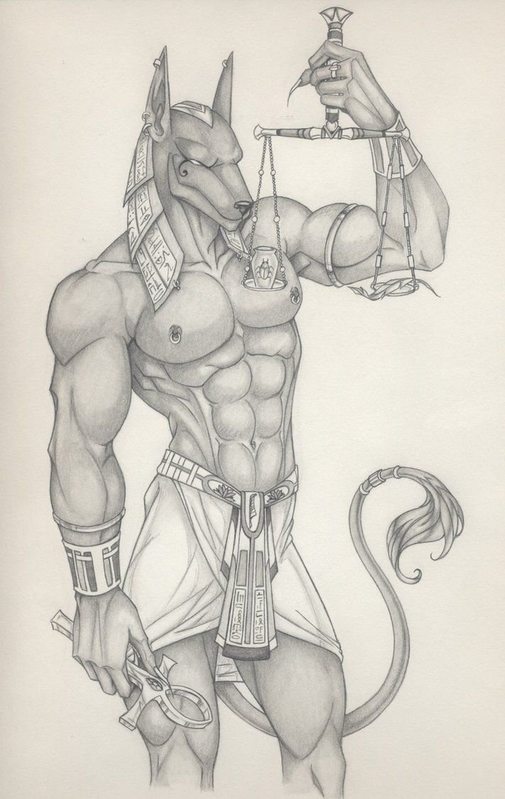 Анубис для срисовки