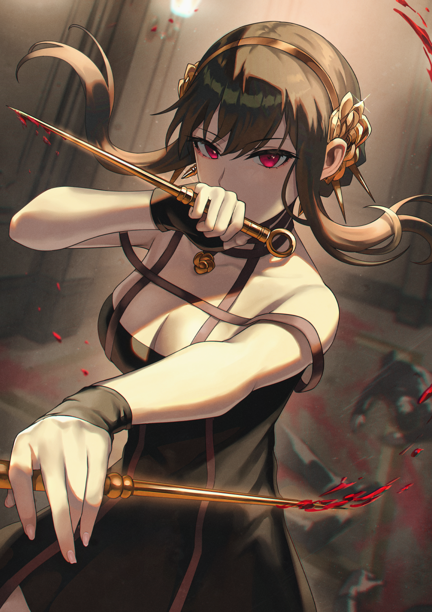 Аня улыбается аниме