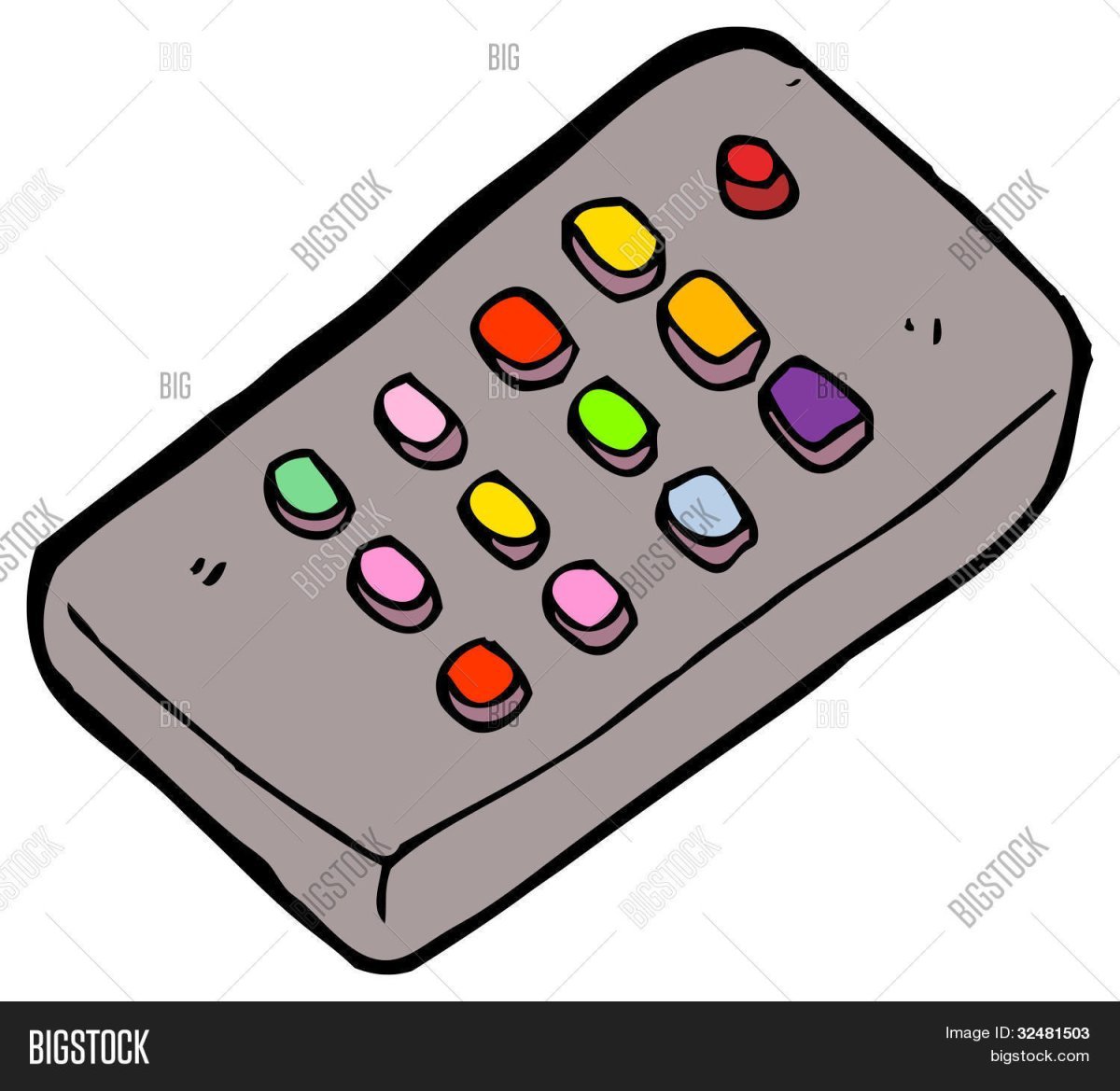 Пульт от телевизора мультяшный