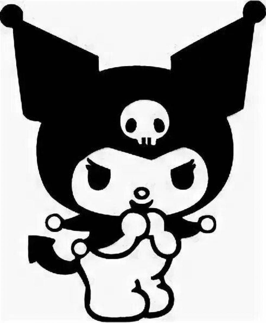 Хелол Кити черно белая