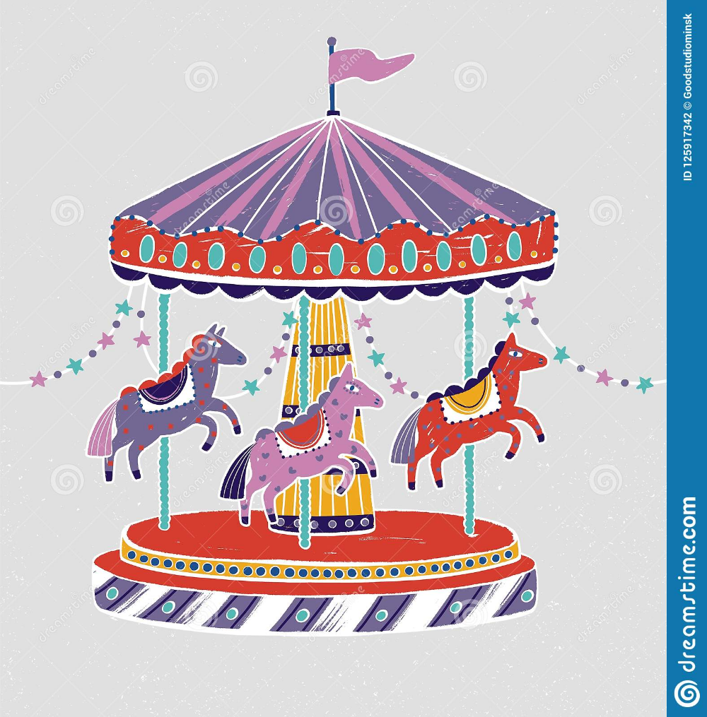 Карусель рисунок