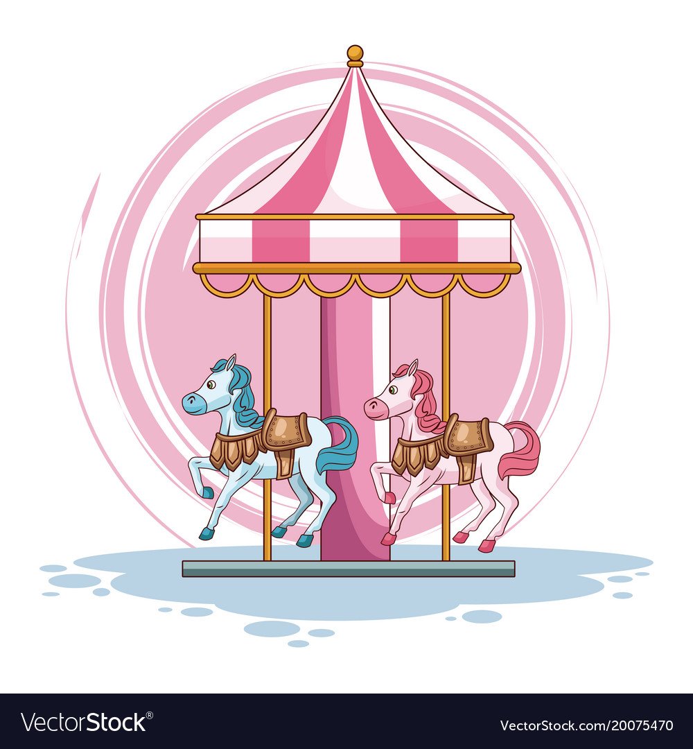 Парк аттракционов иллюстрация