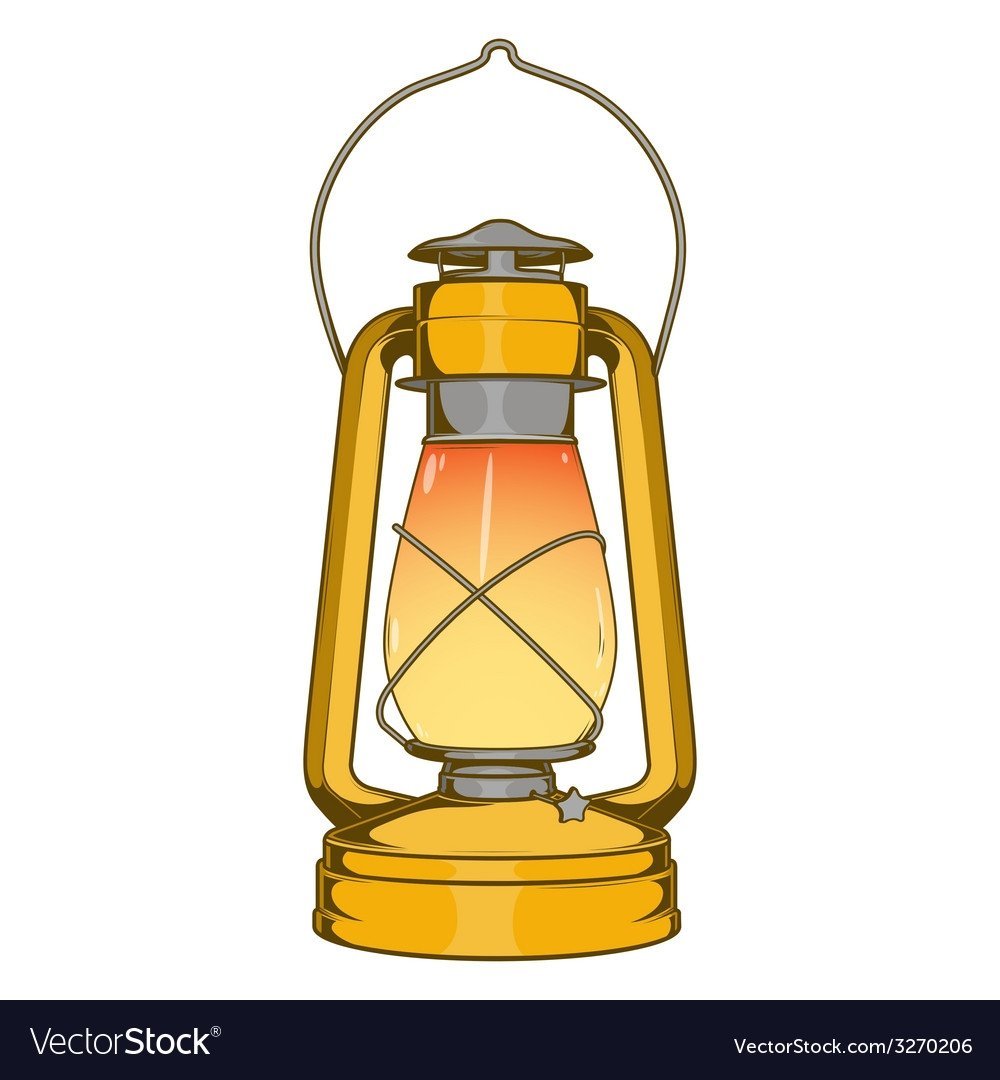 Керосиновая лампа мультяшная