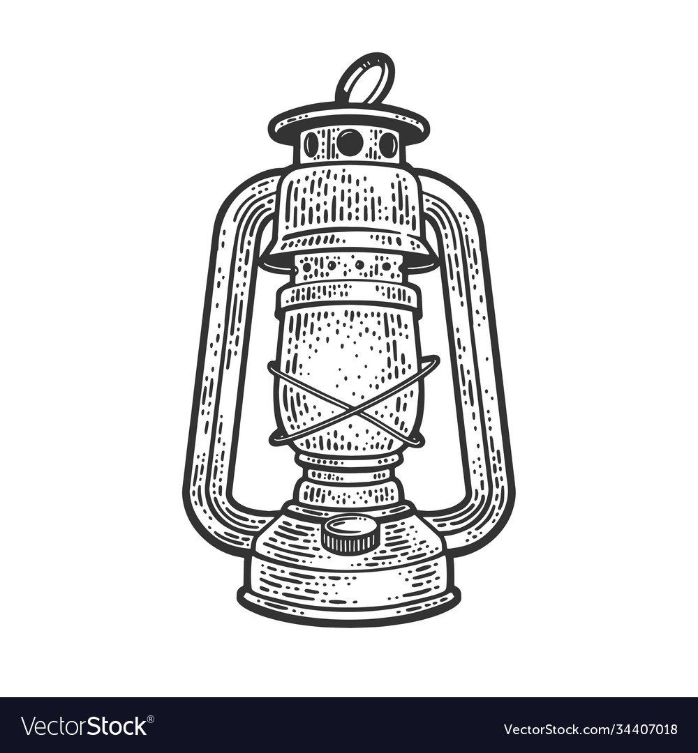 Керосиновая лампа вектор