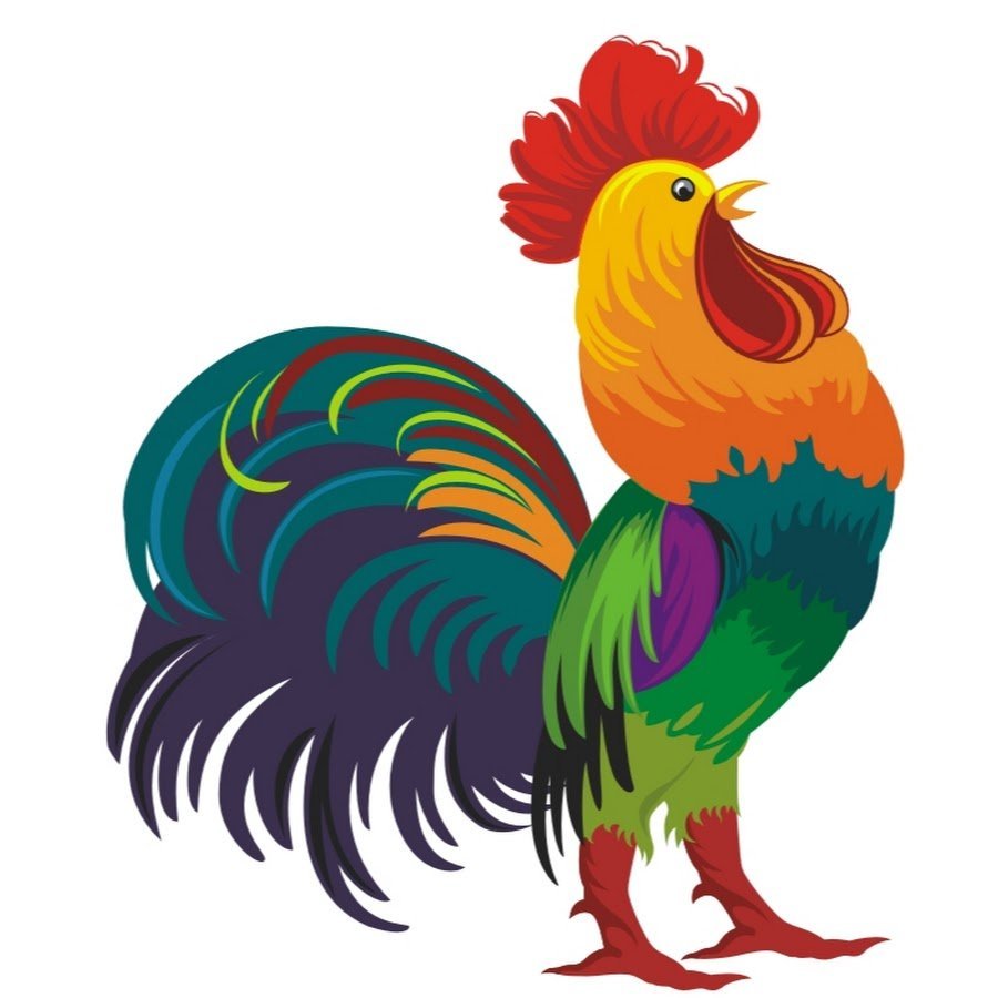 Петушок рисунок детский