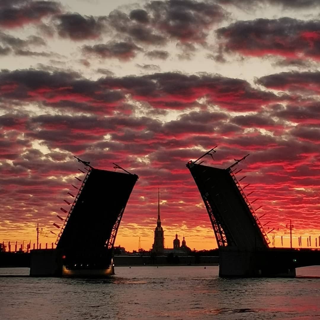 Разводной мост в Петербурге