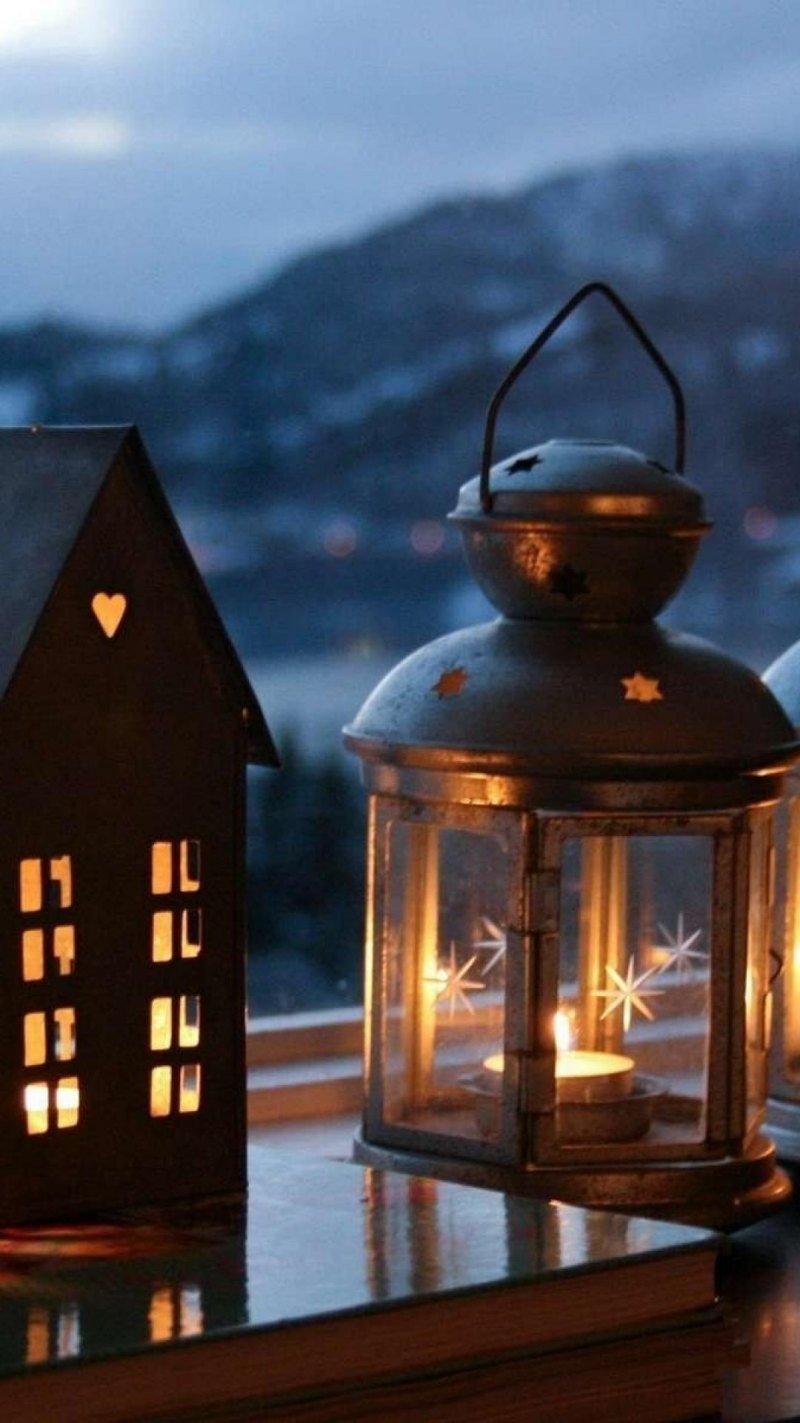 Подсвечник-домик высокий "Christmas Delight"