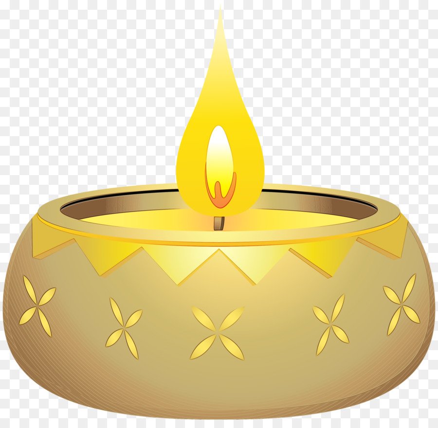 Горящая лампада на прозрачном фоне