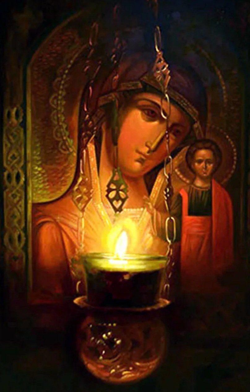 Лампада в руках