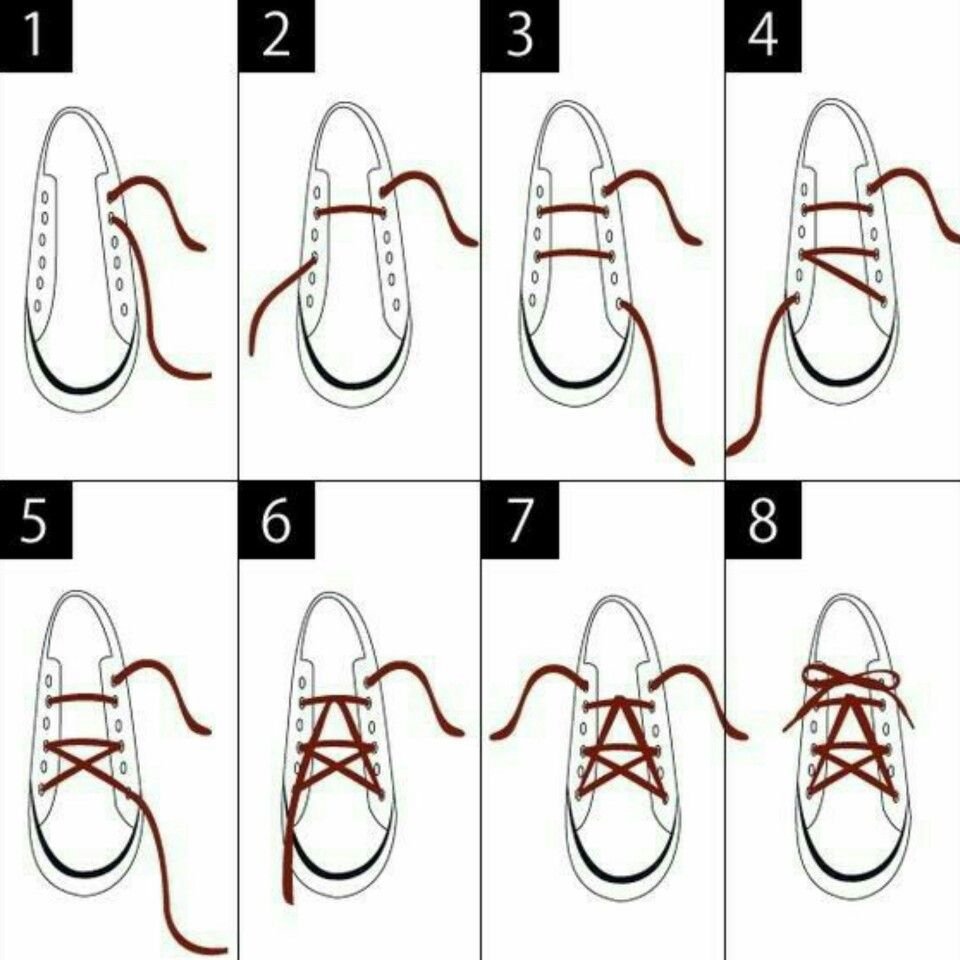 Шнуровка звезда. Схема завязывания шнурков на кроссовках звезда. Красиво зашнуровать кроссовки схема. Типы шнурования шнурков на 5 схема. Схемы завязывания шнурков с 5 дырками.