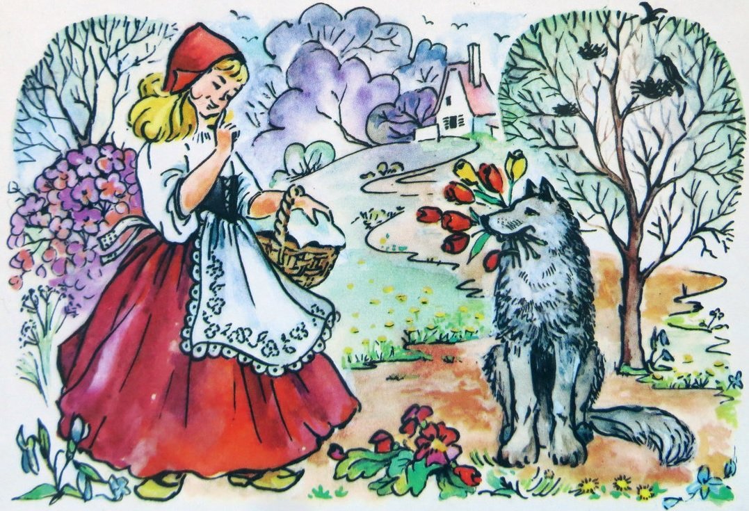 Красная шапочка старинные иллюстрации