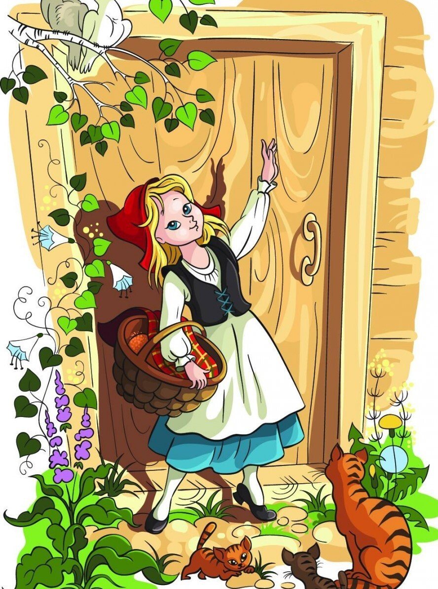 Братья Гримм красная шапочка иллюстрации