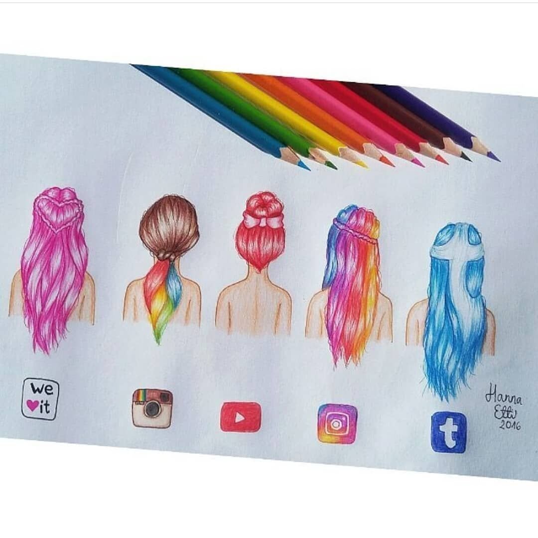 Рисунки ИНСТАСАМКИ маркерами