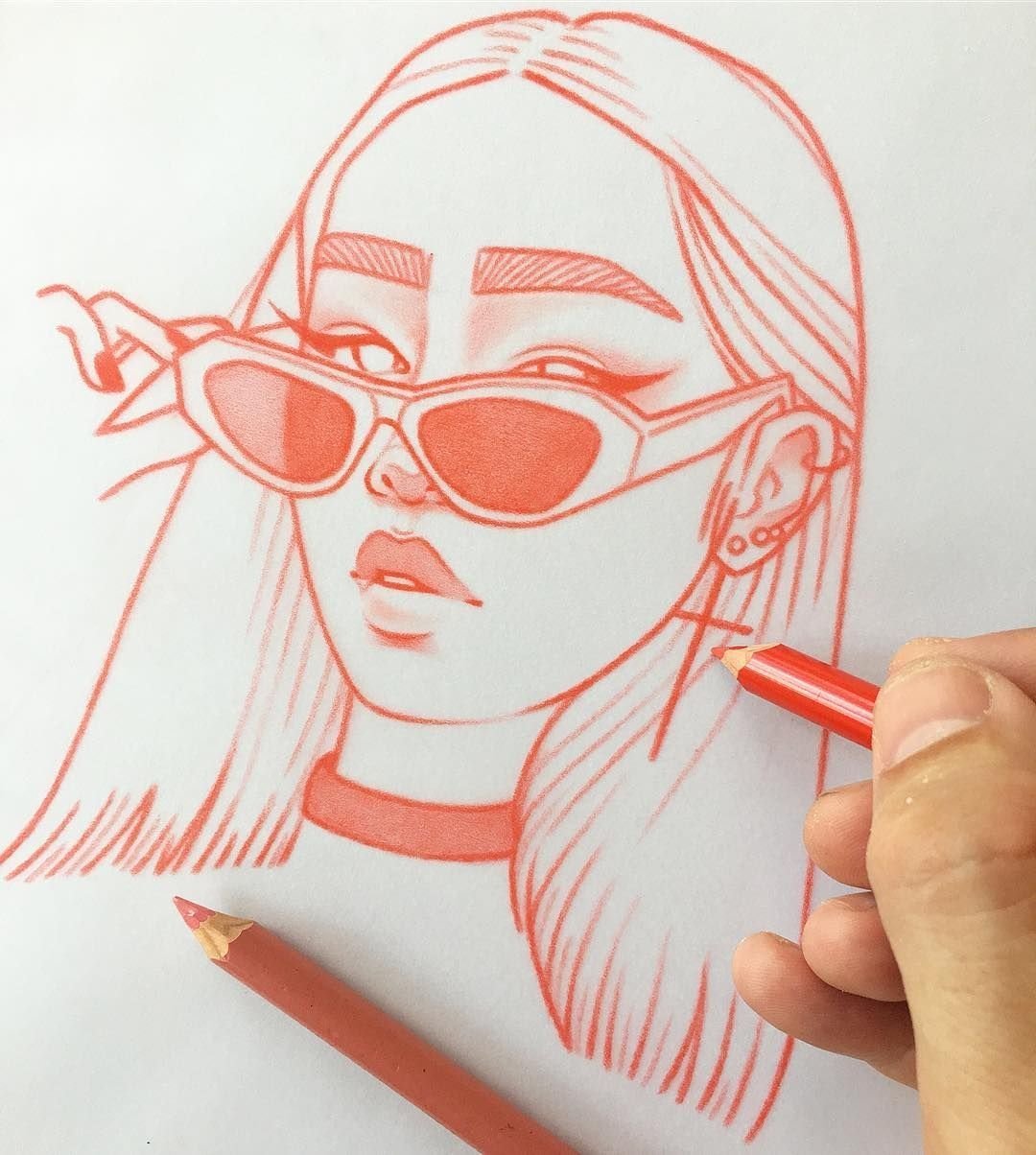 Раскраски для скетчбука девушки