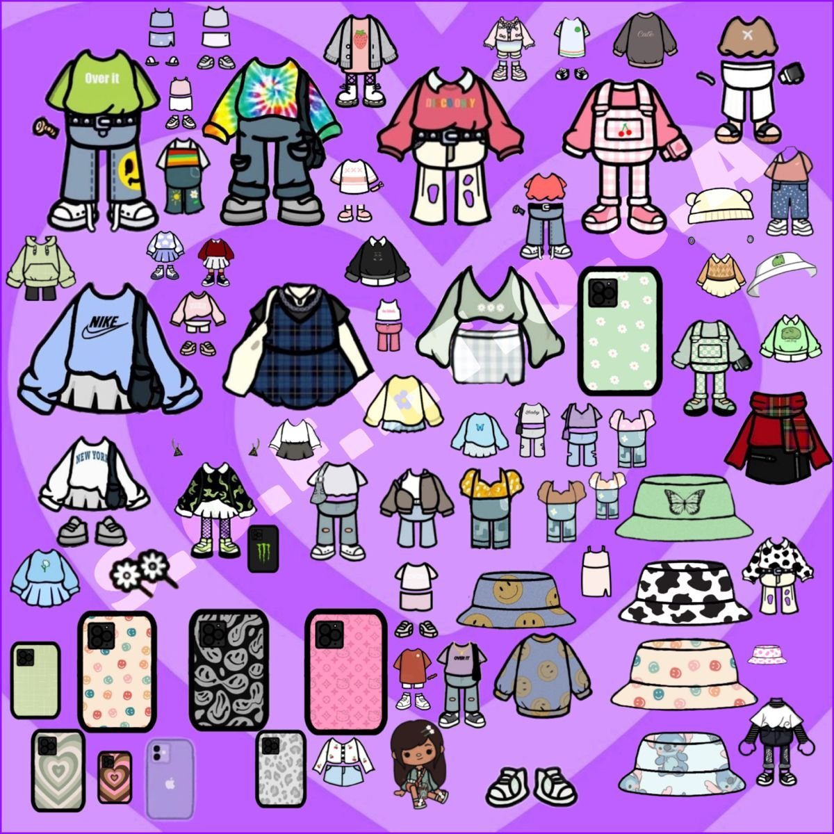 Раскраска тока бока персонажи