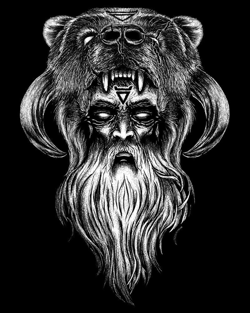 Велес Бог славян тату медведь