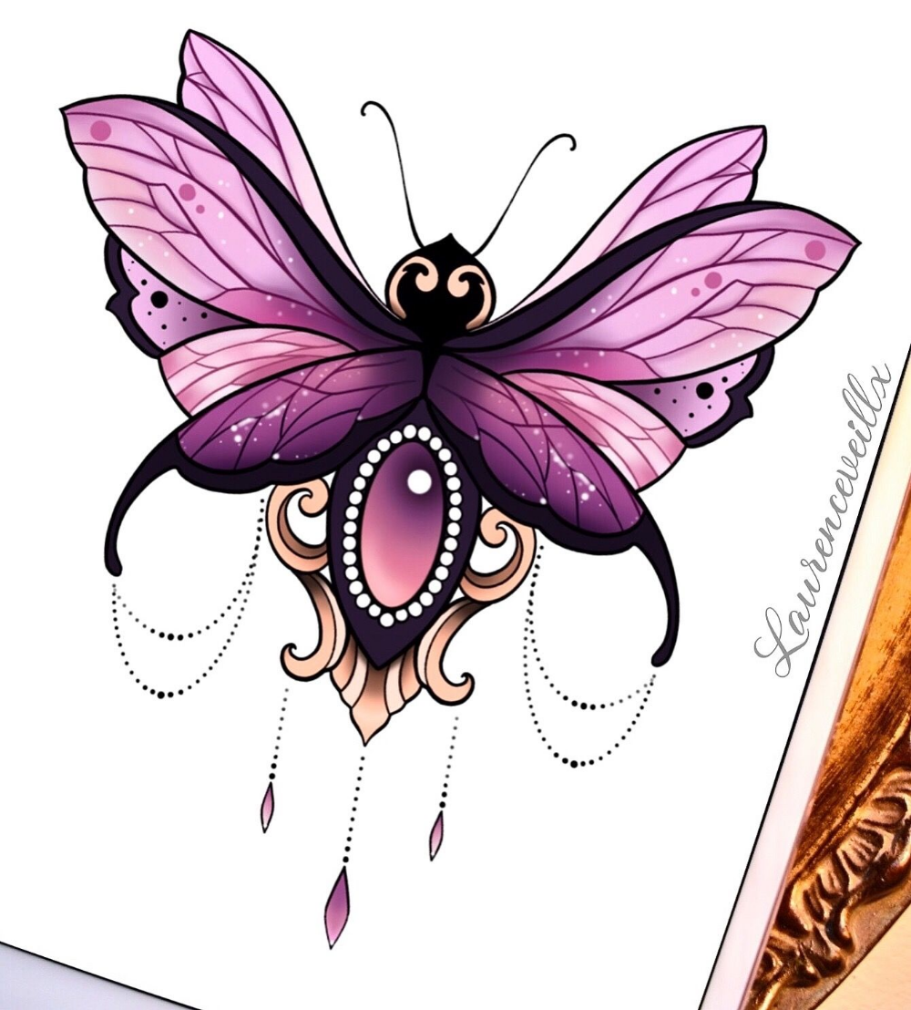 Мотылек Бражник мертвая голова тату