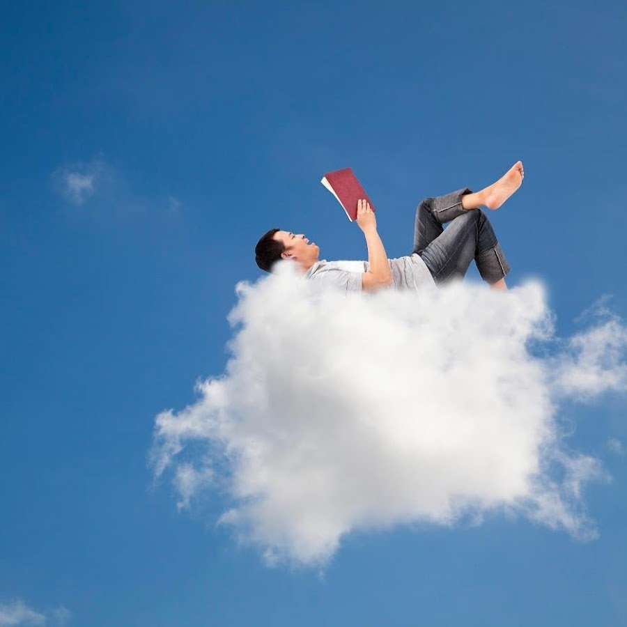 Человек витает в облаках