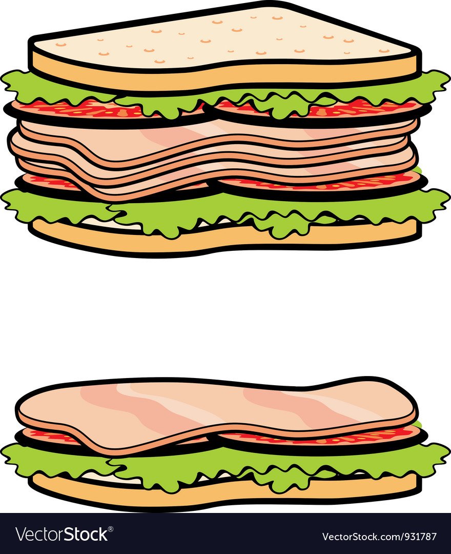 Толстый тонкий бутерброд