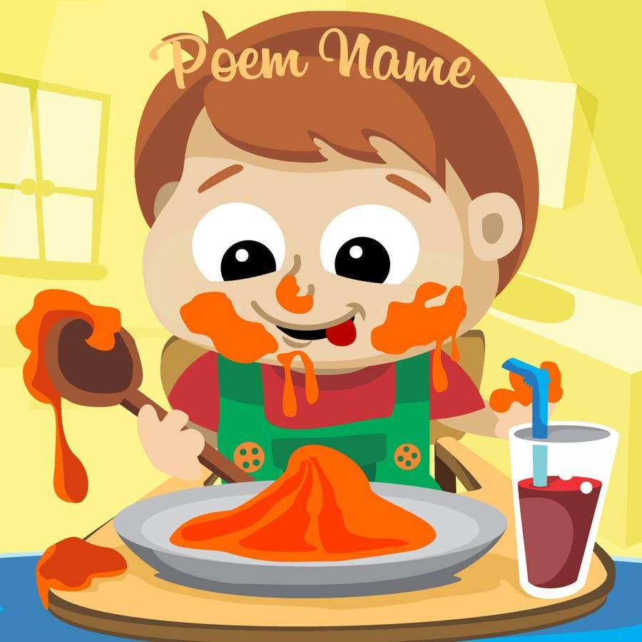 Кушать мультяшный