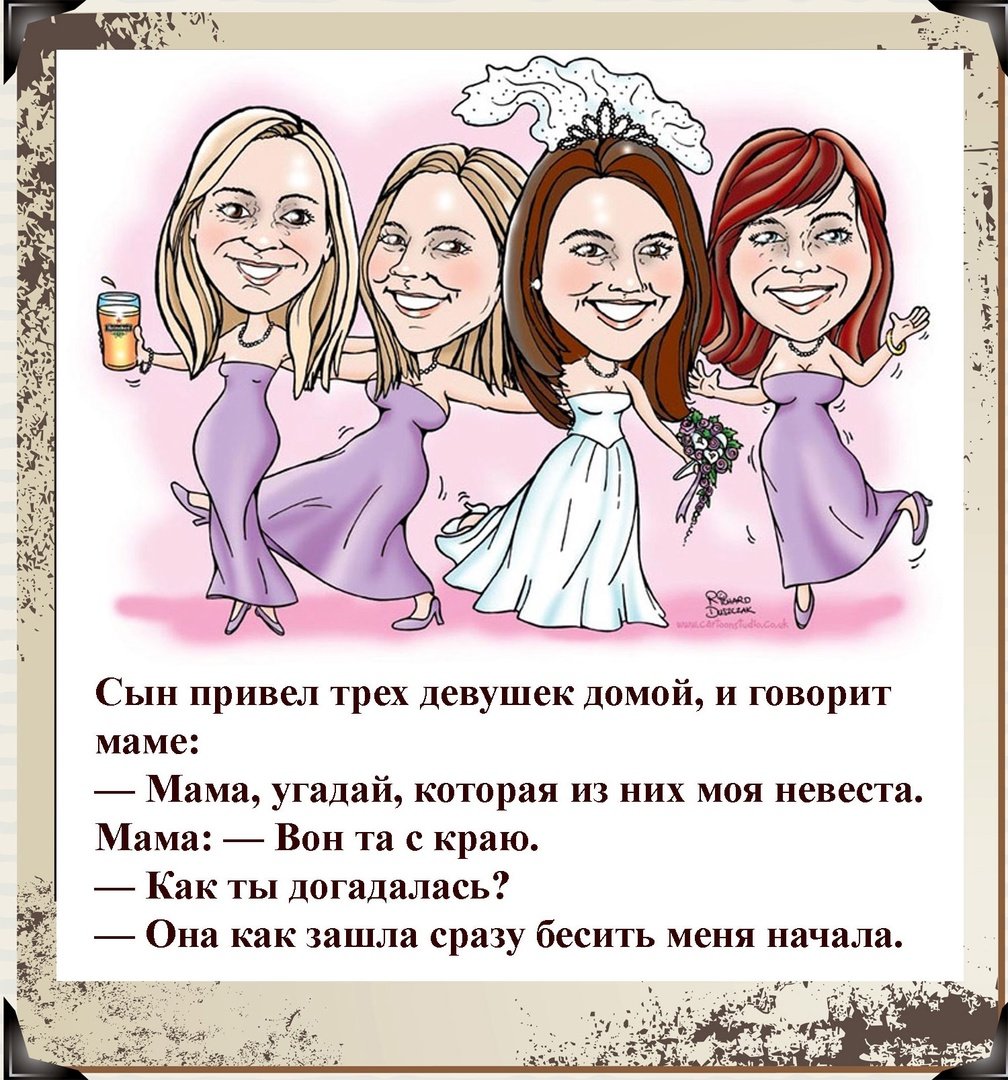 Девичник карикатура