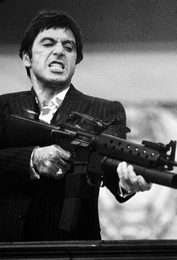 Аль Пачино лицо со шрамом