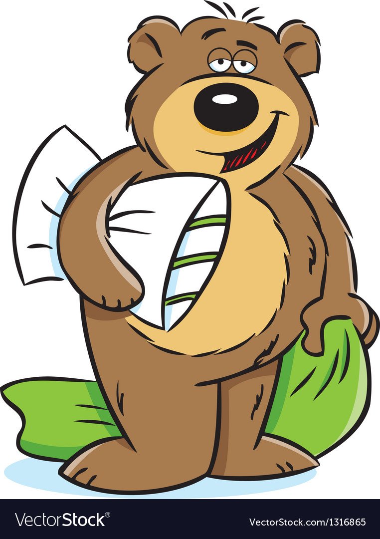 Медвежонок акварель