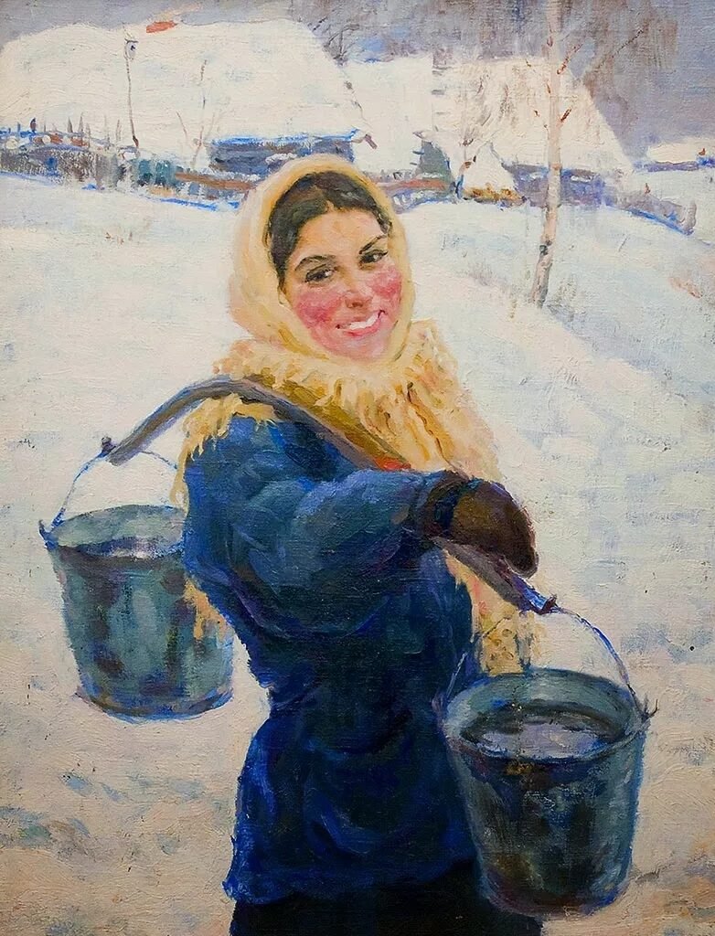 Женщина с ведром