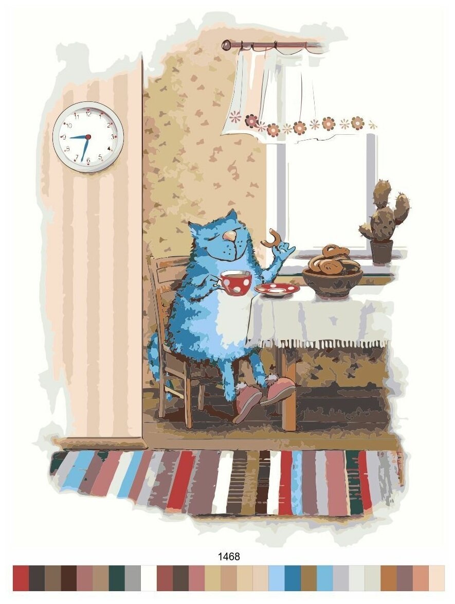 Котенок и кофе