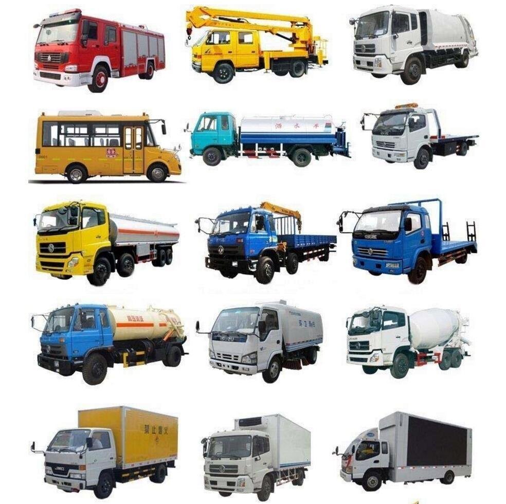 Наземный транспорт на прозрачном фоне