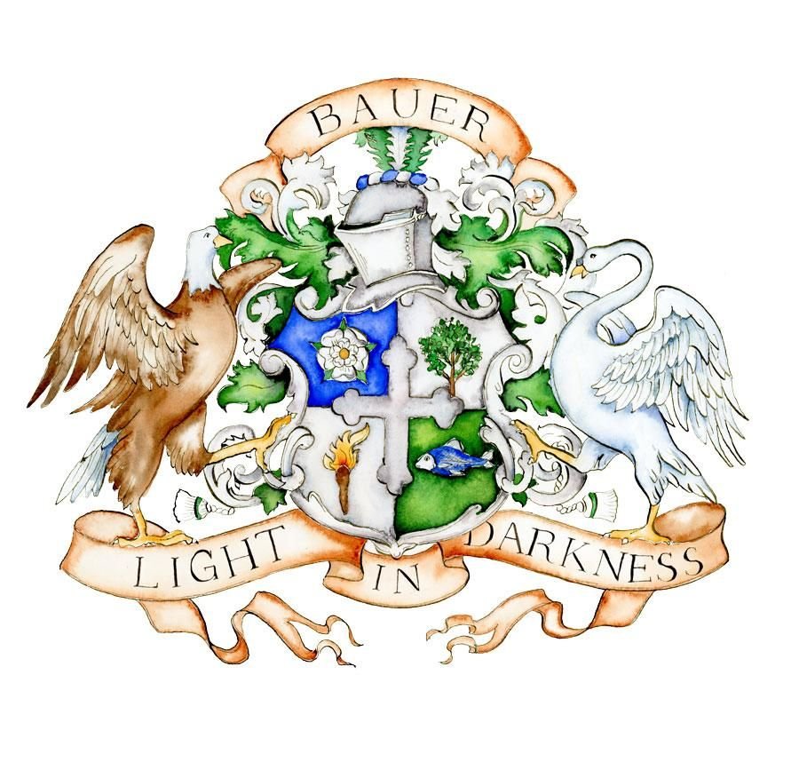 Герб семьи с собакой