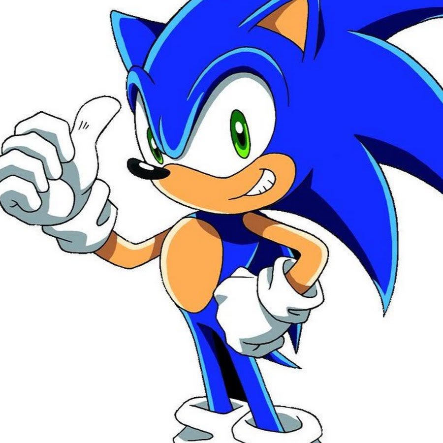 Соник Икс на белом фоне