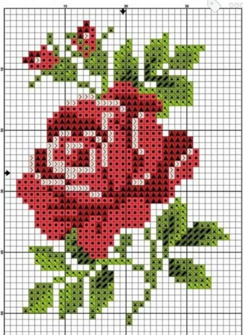 Простая вышивка крестиком