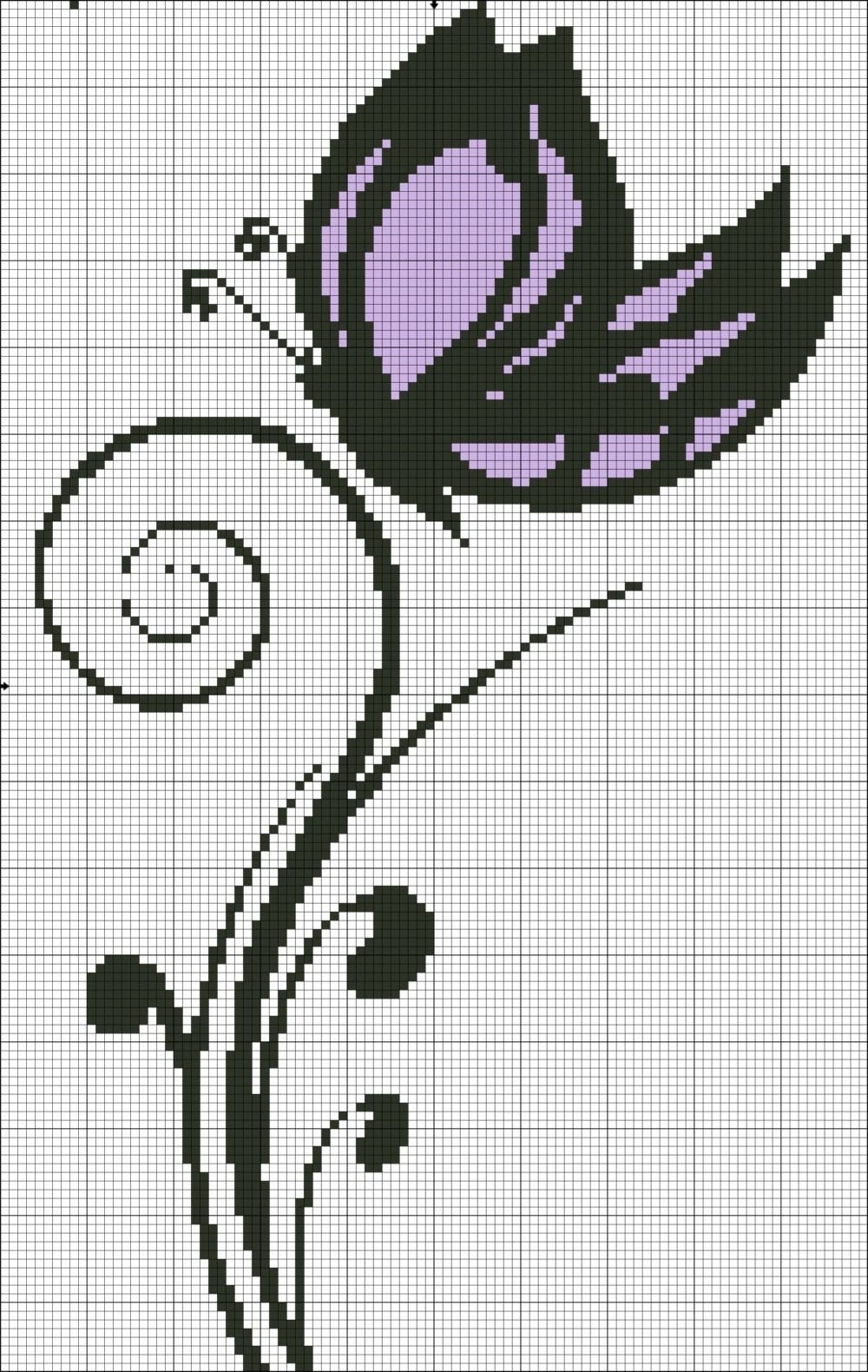 Вышивание крестиком цветы