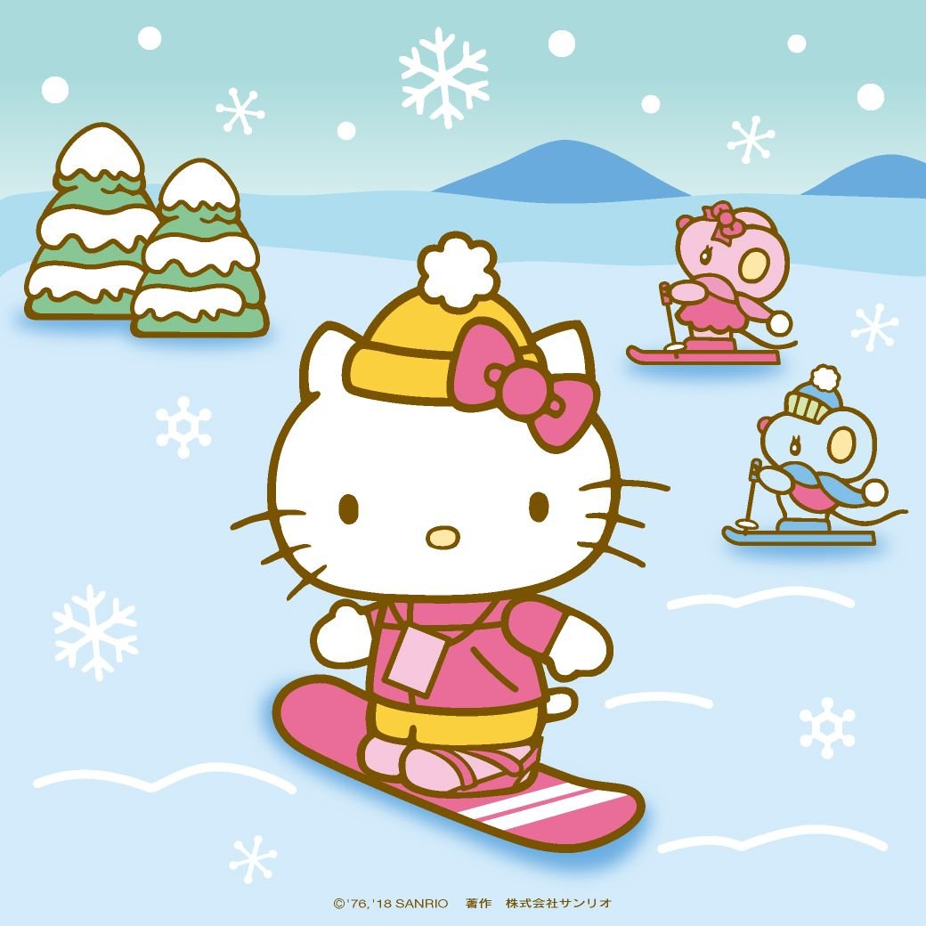 Зимняя Хелло Китти