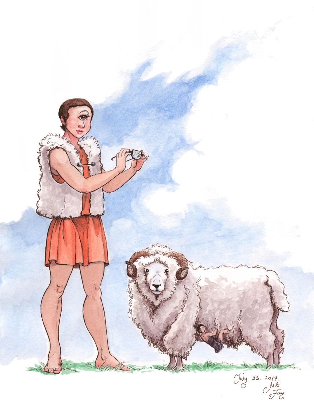 Циклоп Полифем раскраска