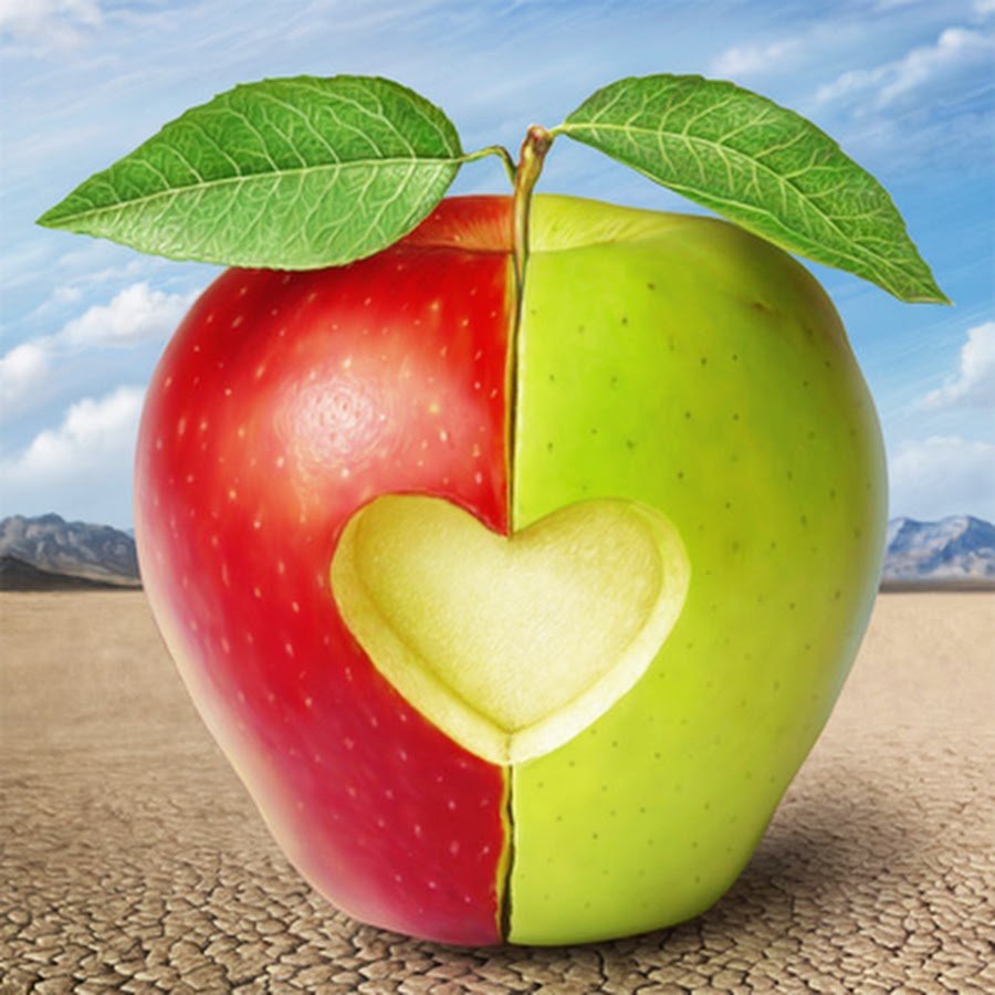 Половинка яблока