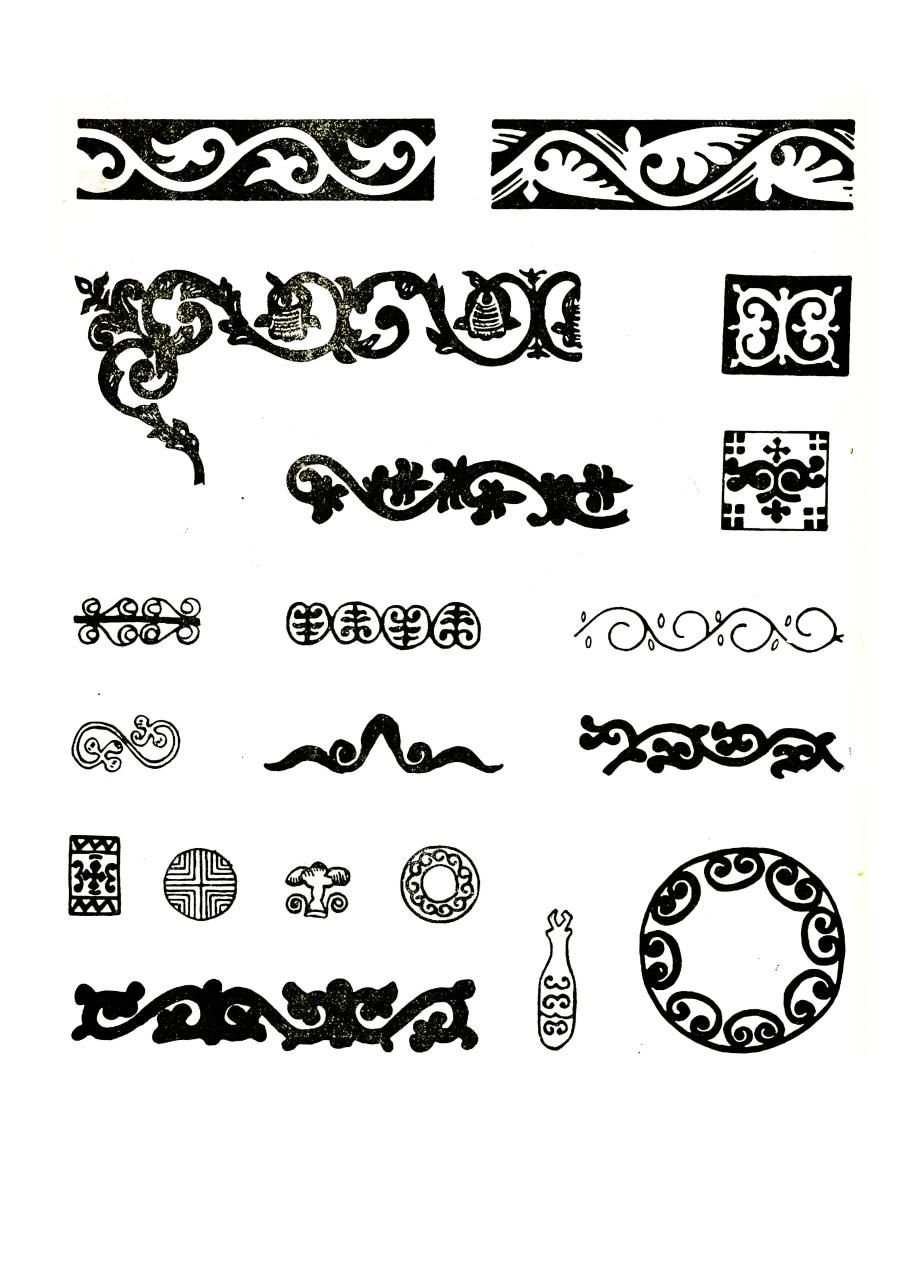 Якутский орнамент в круге