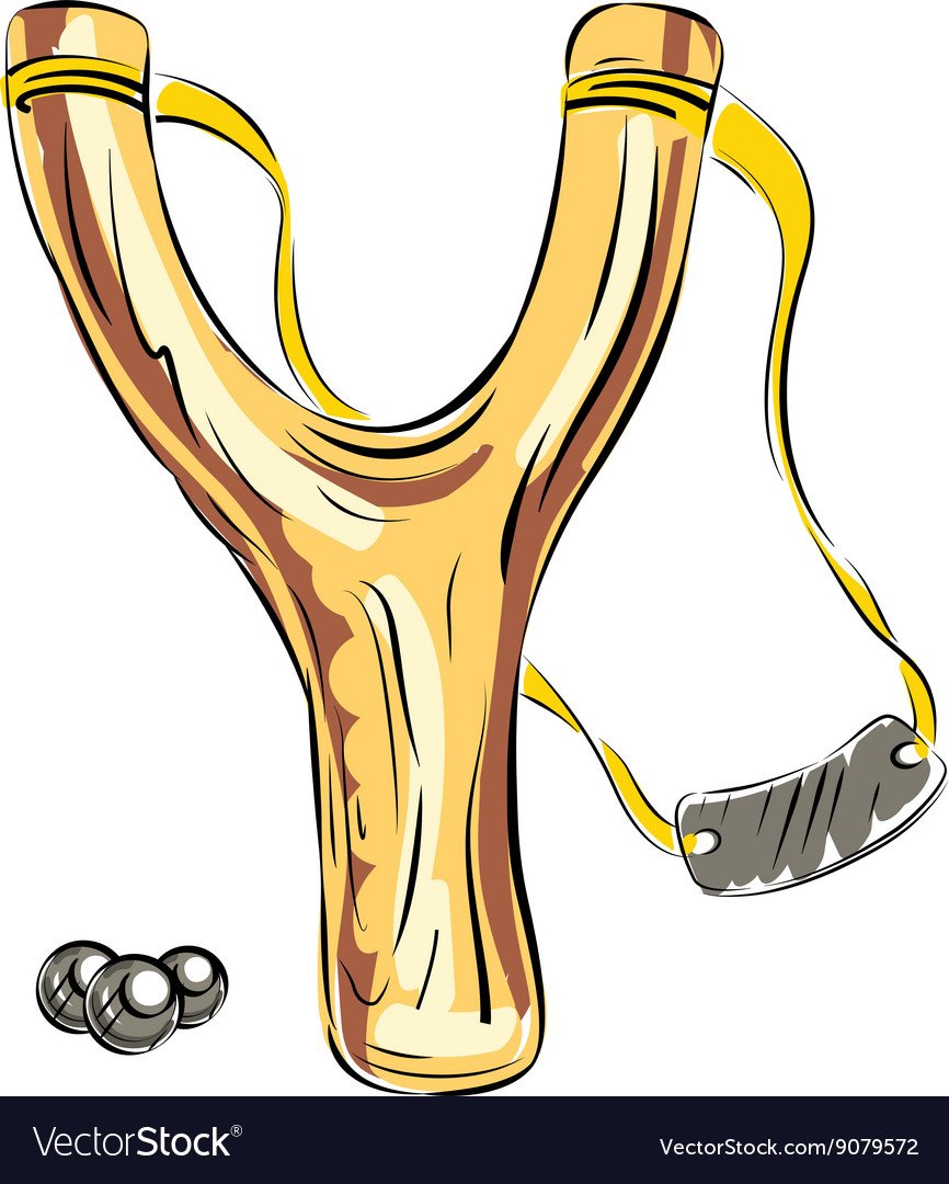 Рогатка на прозрачном фоне