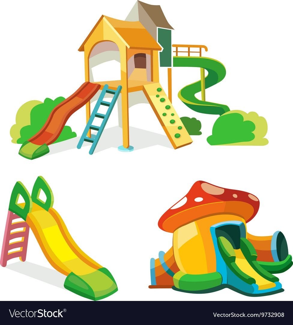 Дети играют на площадке