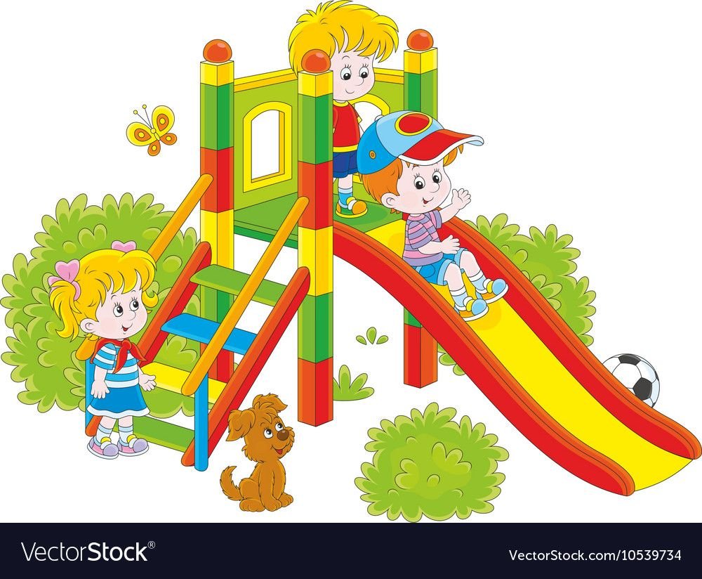 Детская площадка рисунок