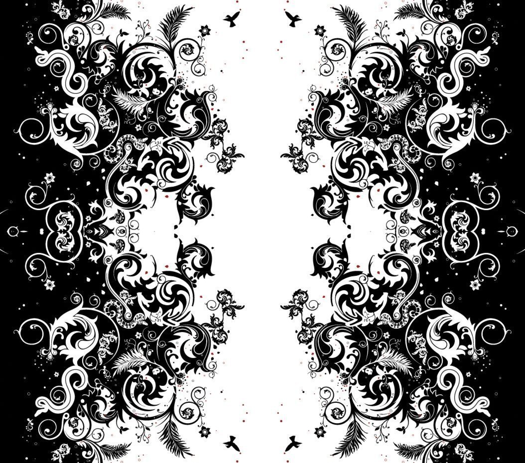 Орнамент черно белый