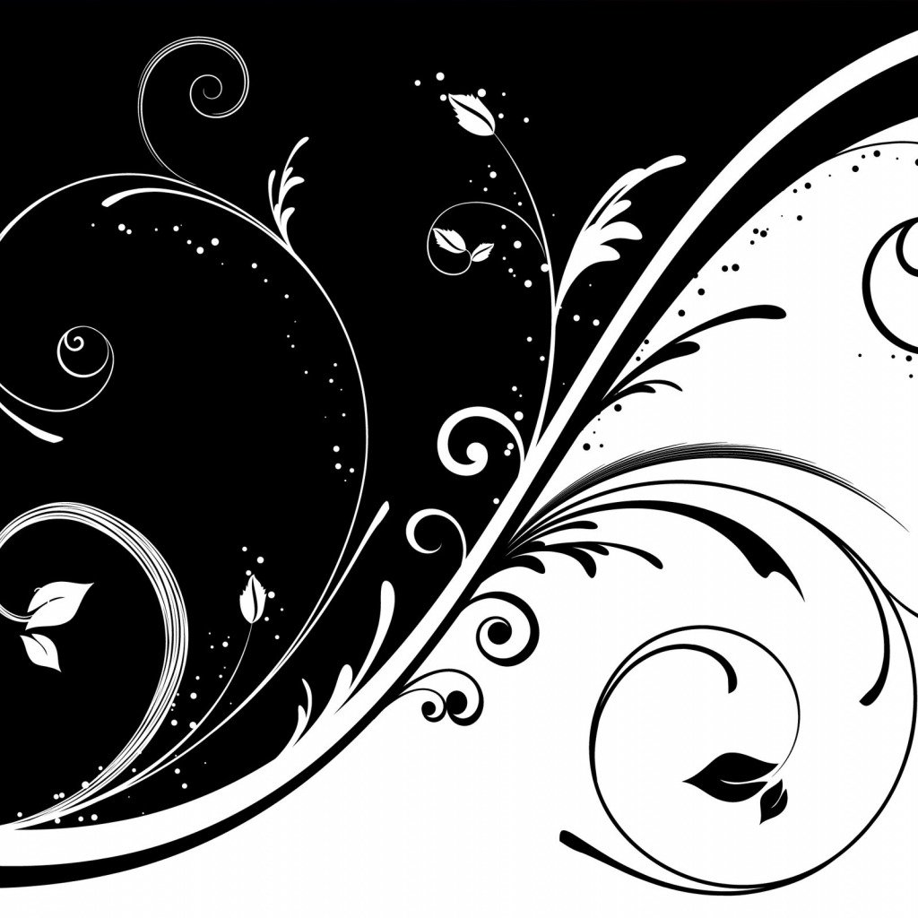 Узоры черно белые картинки