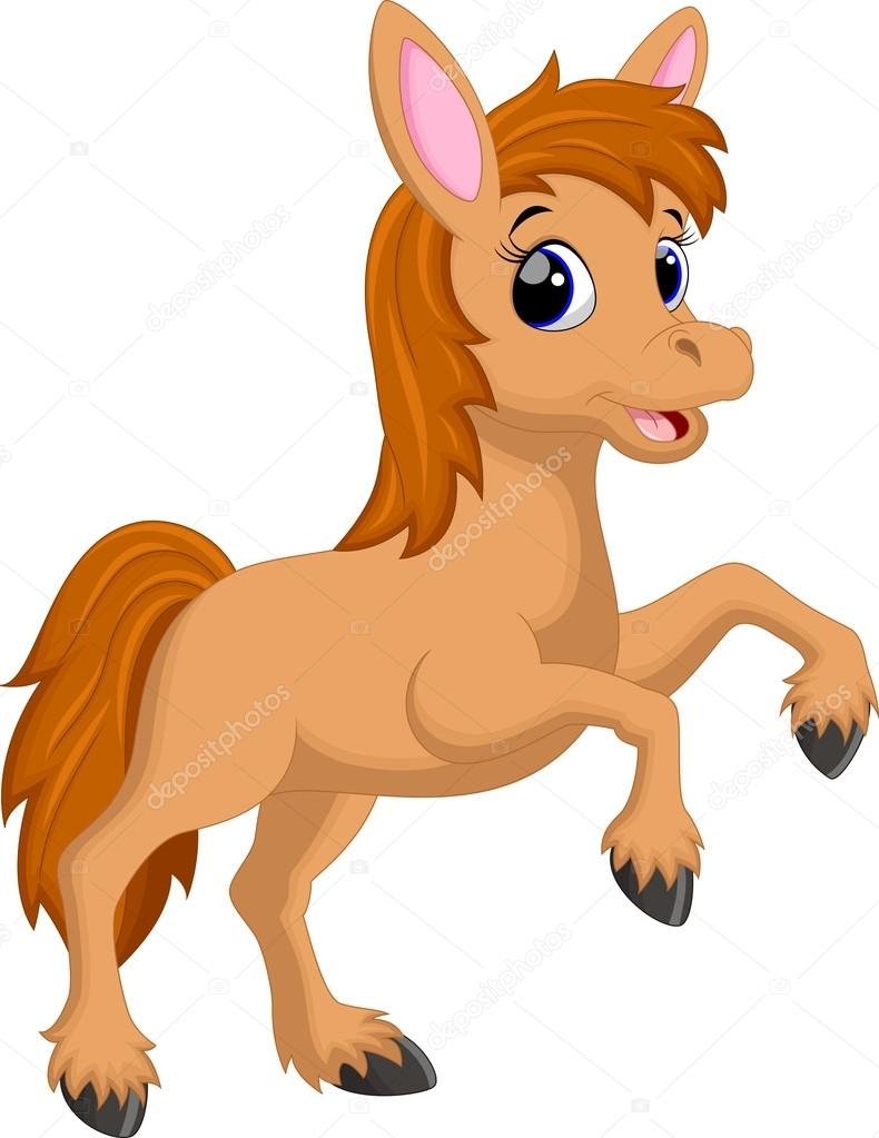 Жеребенок без фона для детей