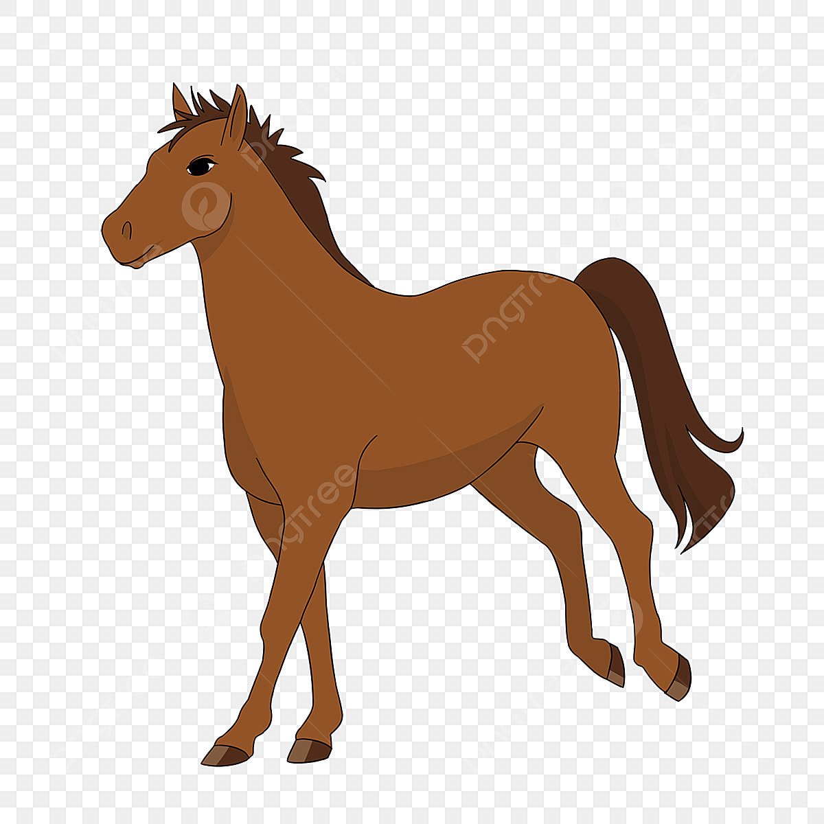 Лошадь с жеребенком для детей