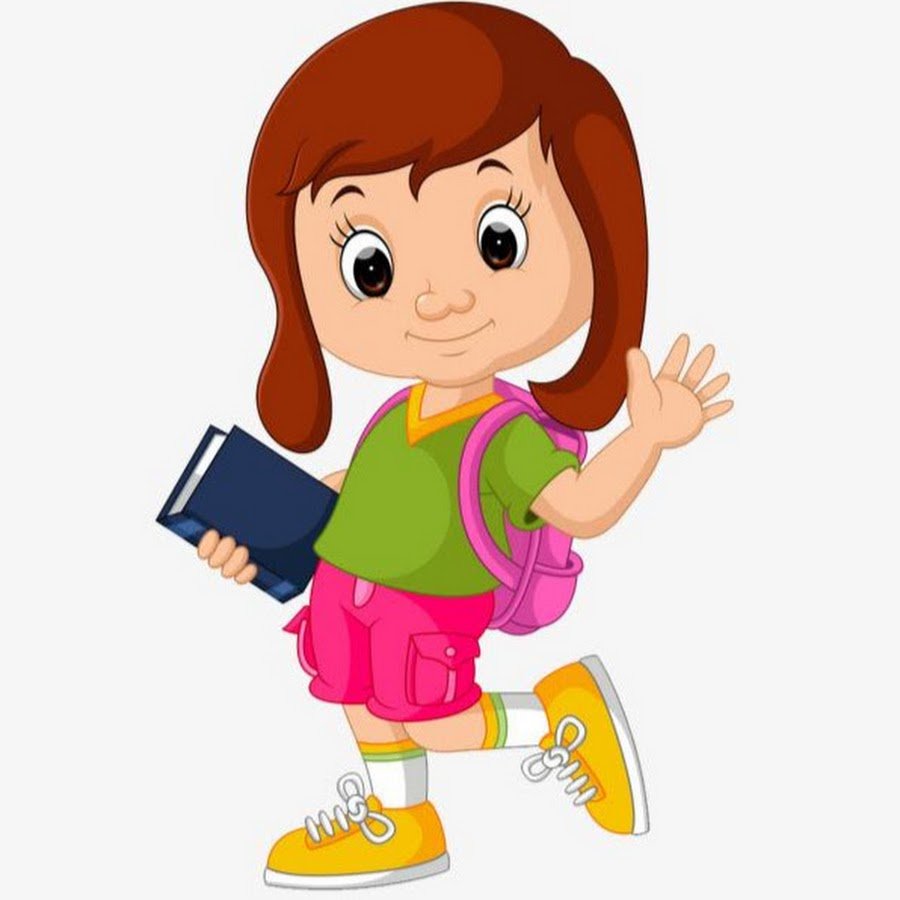 Девочка идет в школу