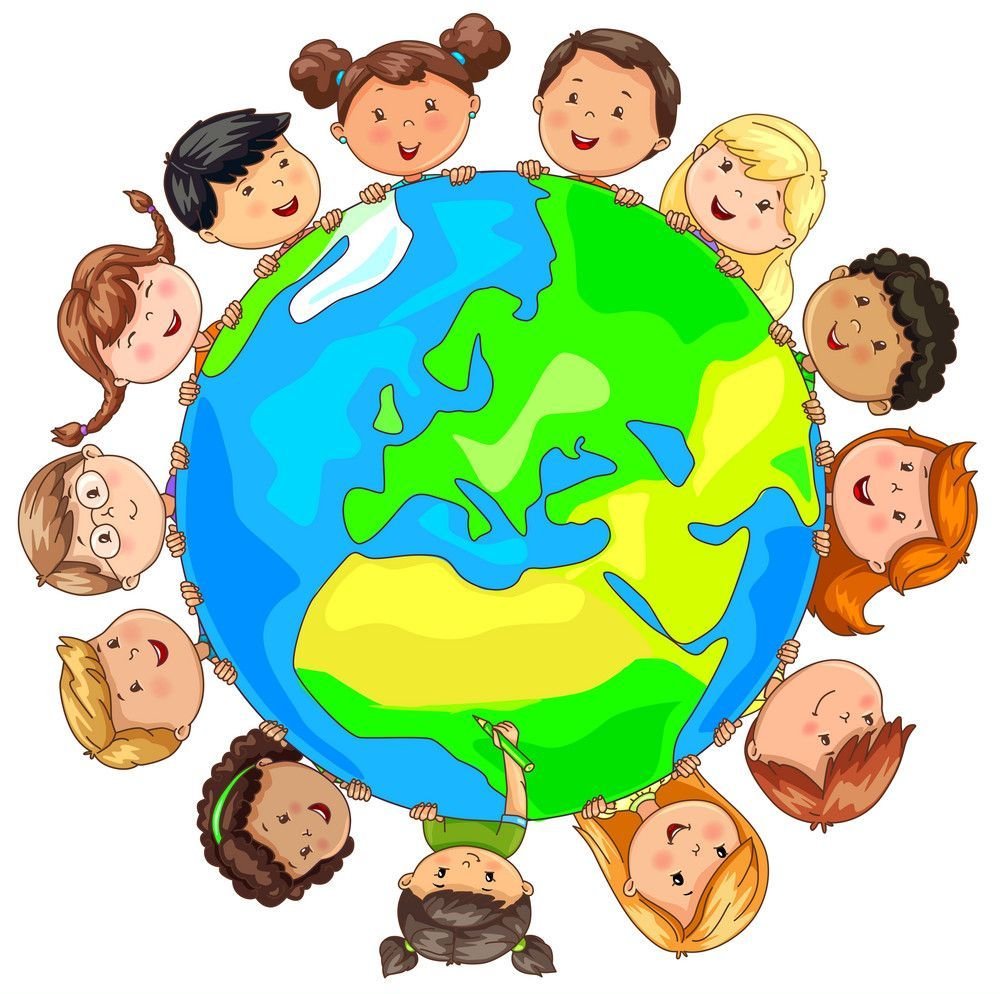 Дети вокруг земли