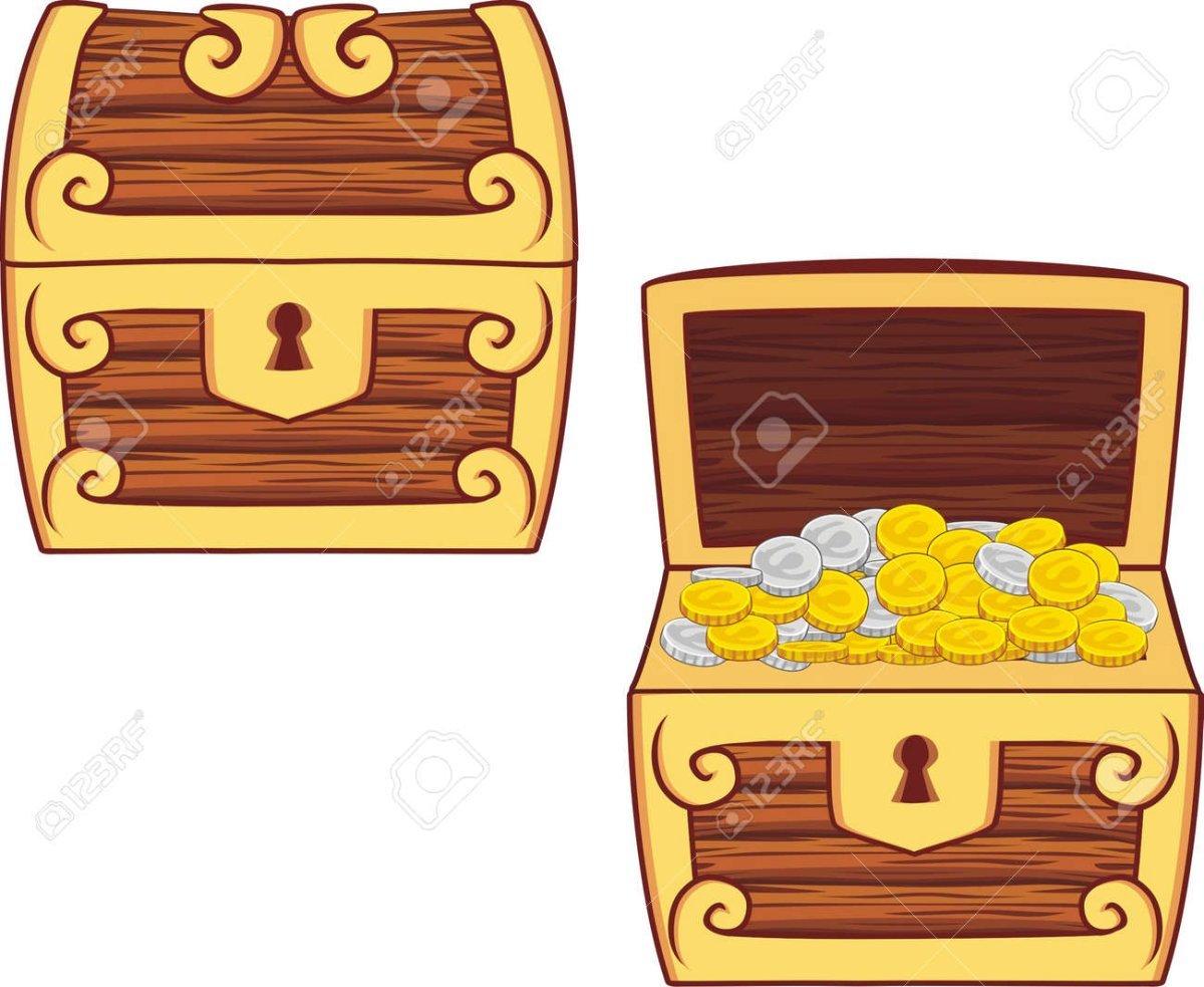 Сундук с сокровищами закрытый