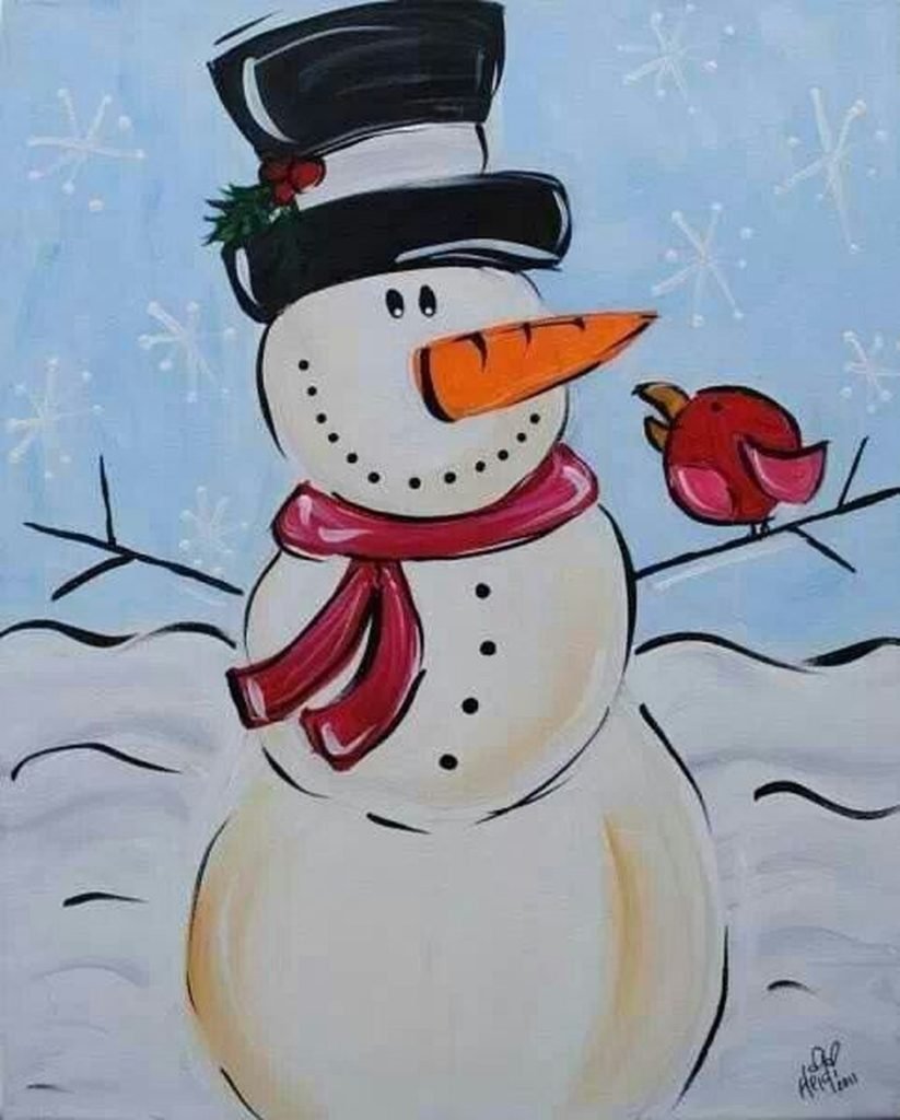 Новогодний Снеговик