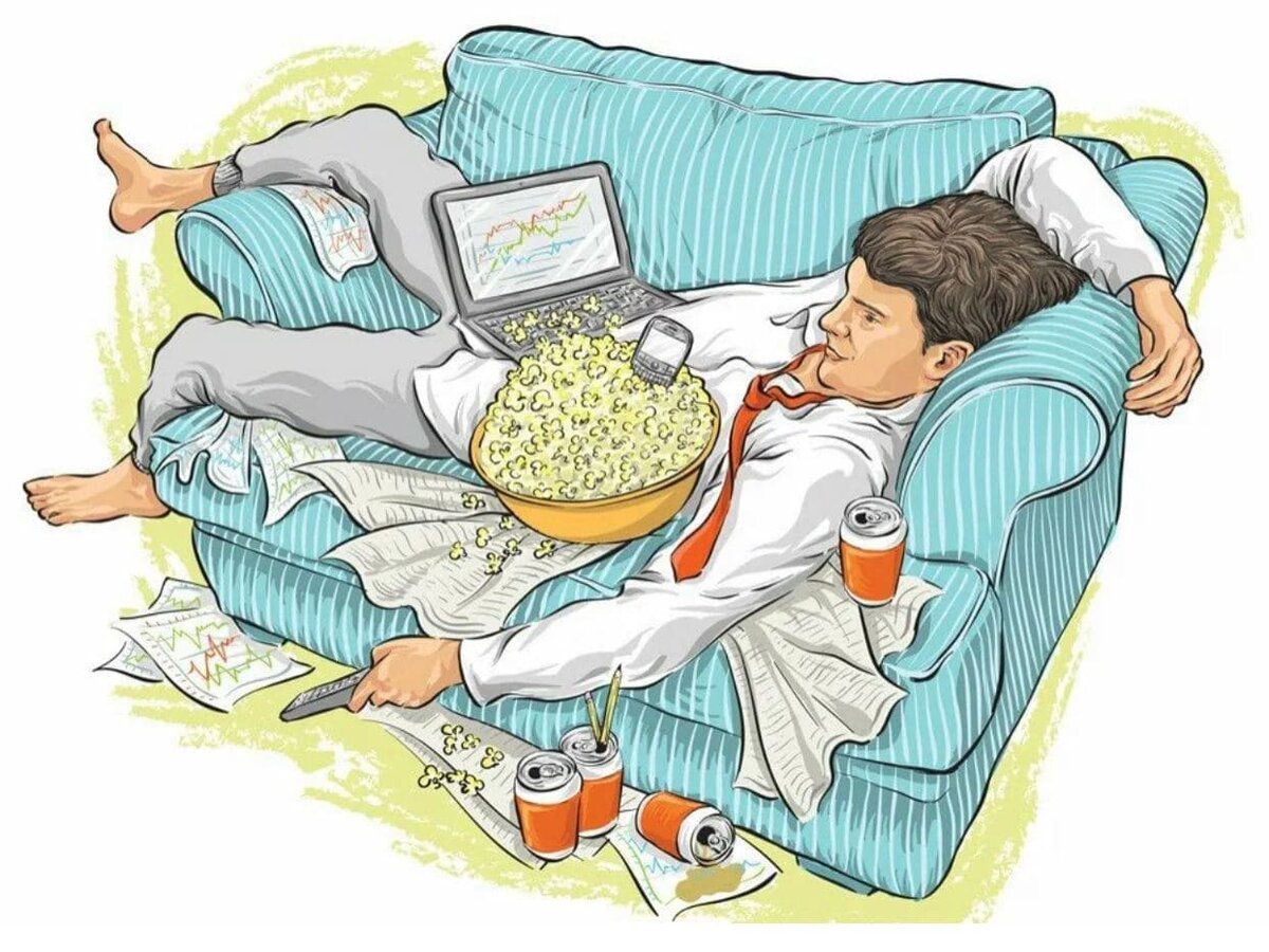 Лентяй карикатура